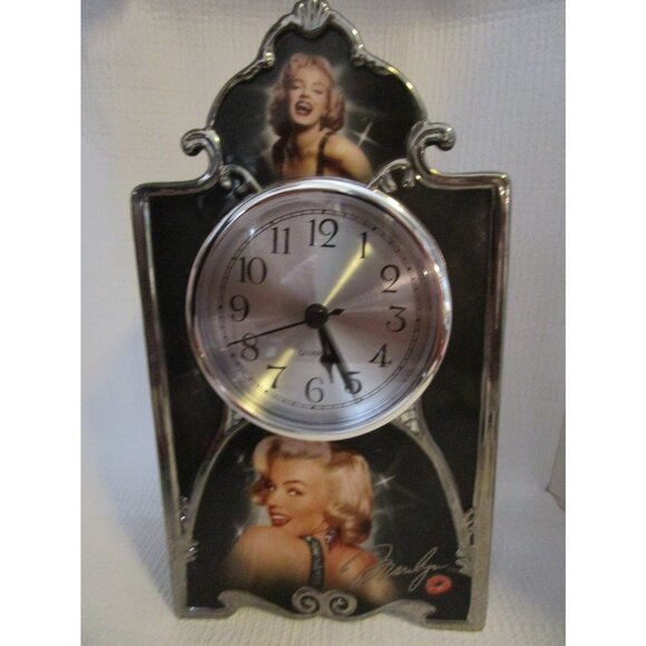 Bradford Exchange ~ The Marilyn Monroe Clock ~ 2008 Porcelain Ltd Edition WORKS - Picture 1 of 8